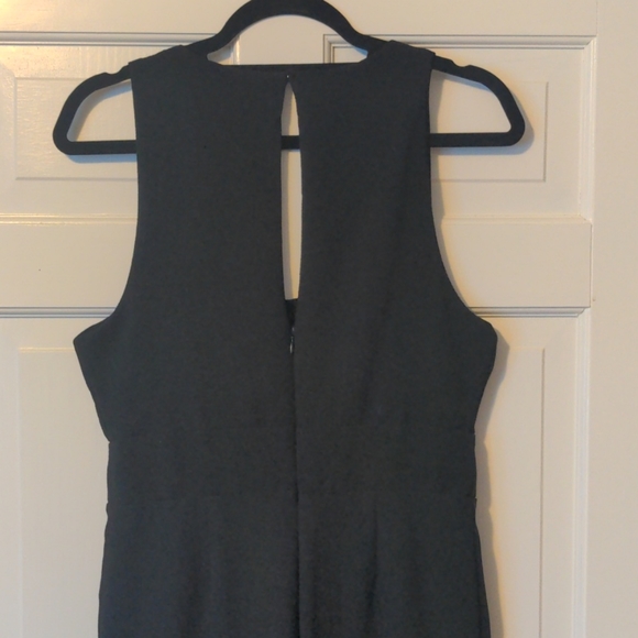 Black ankle-length jumpsuit - Picture 2 of 3